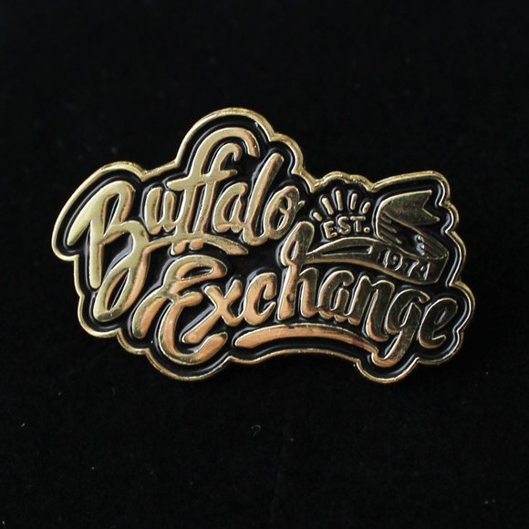 Bundle of 6 Buffalo Exchange Temporary Tattoo Sheets & Metal Lapel Badge Pin - Picture 3 of 6